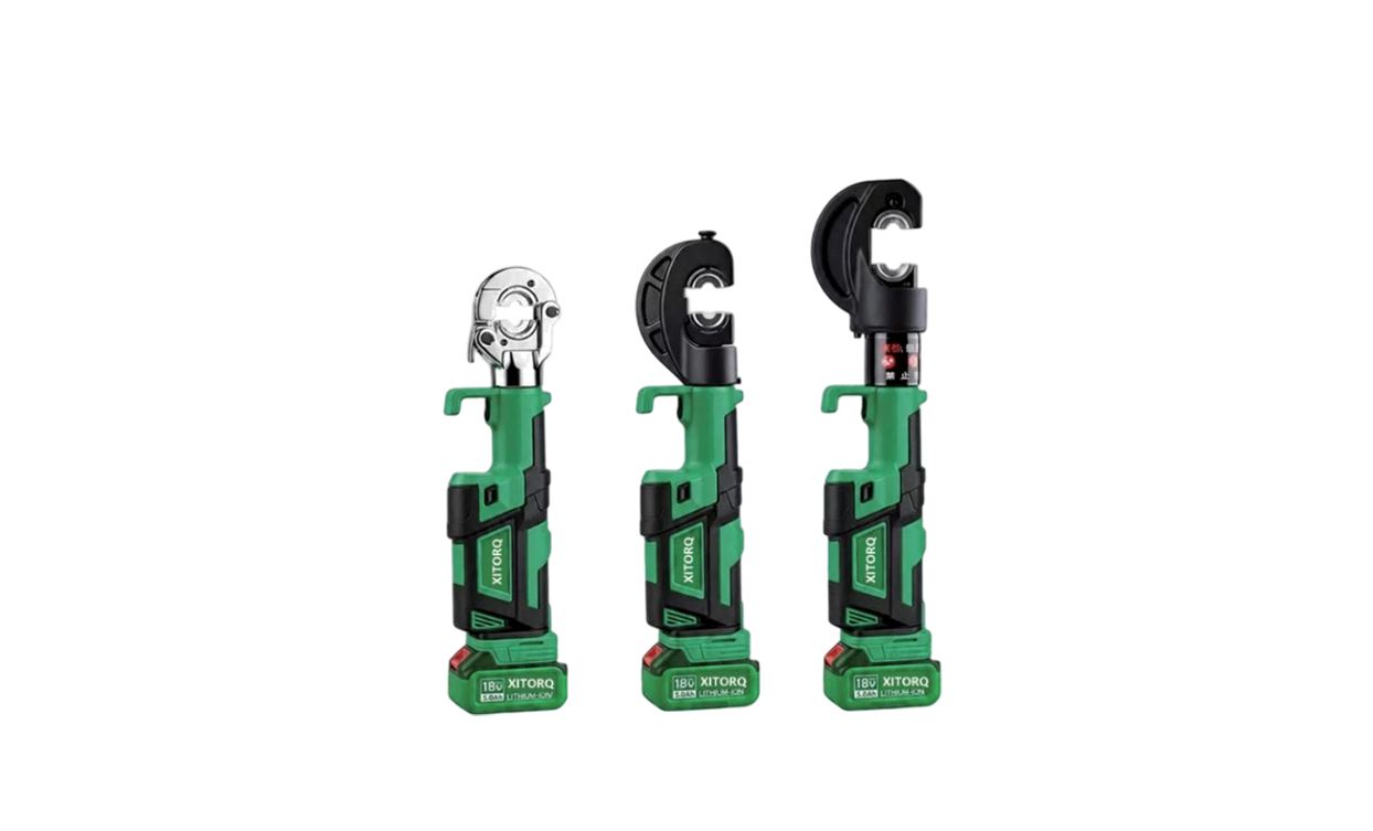 Alat Pengepit Hidraulik Litium-Ion 18V — Daya 60-120kN, untuk Terminal Kabel Cu/Al 10-400mm²