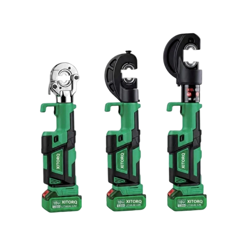 Alat Pengepit Hidraulik Litium-Ion 18V — Daya 60-120kN, untuk Terminal Kabel Cu/Al 10-400mm² Alat Pengepit Hidraulik Litium-Ion 18V — Daya 60-120kN, untuk Terminal Kabel Cu/Al 10-400mm²