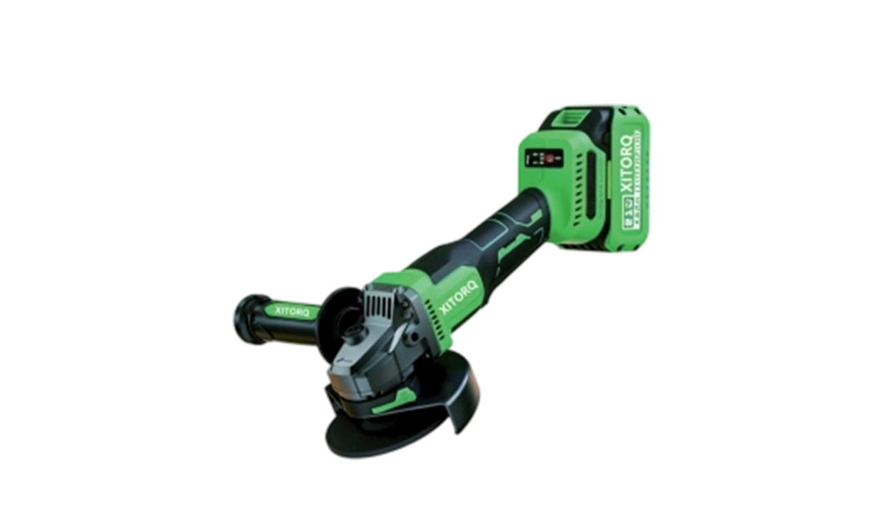 XJ.918 21V Lithium-Ion High-Magnetic Brushless Angle Grinder (Heavy-Duty) — Cakera 125mm, Kedalaman Pemotongan 30mm