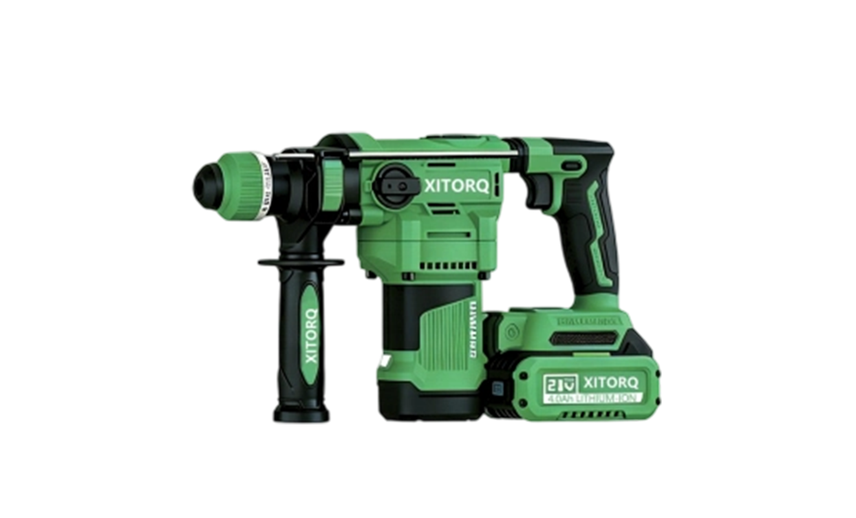 XJ.728 21V Lithium-Ion High-Magnetic Brushless Rotary Hammer (Heavy-Duty) — 2.8J Impak Tenaga untuk Bahan Keras