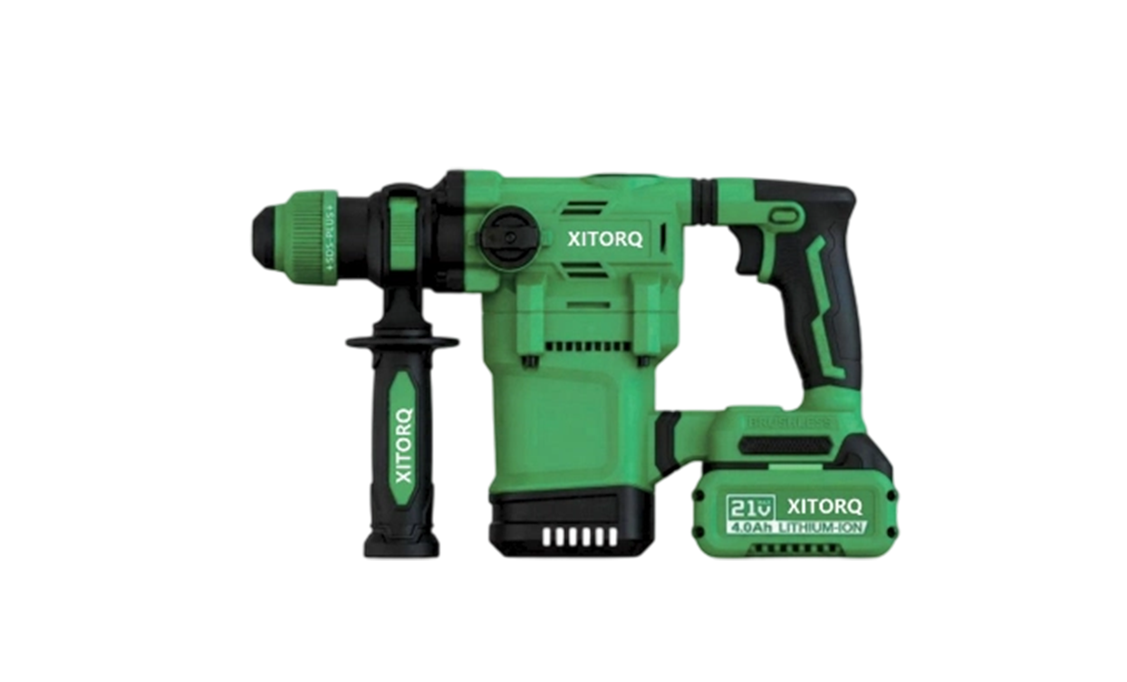 Tukul Putar Tanpa Brushless Litium-Ion 21V — Gerudi/Pahat/Tukul 3 Mod, Tenaga Kesan 4.5J